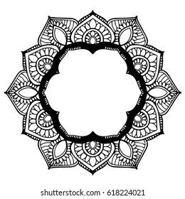 Mandalas for coloring book. Decorative round ornaments. Unusual flower shape. Oriental vector, Anti-stress therapy patterns. Weave design elements. Yoga logos Vector.