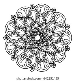 Mandalas for coloring book. Decorative round ornaments. Unusual flower shape. Oriental
vector, Anti-stress therapy patterns. Weave design elements. Yoga logos Vector.