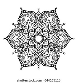 Mandalas for coloring book. Decorative round ornaments. Unusual flower shape. Oriental
vector, Anti-stress therapy patterns. Weave design elements. Yoga logos Vector.