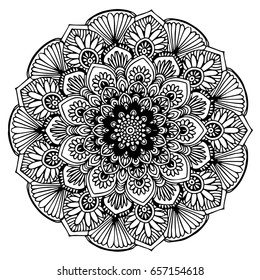 Mandalas for coloring book. Decorative round ornaments. Unusual flower shape. Oriental vector, Anti-stress therapy patterns. Weave design elements. Yoga logos Vector.