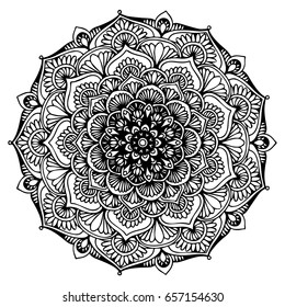 Mandalas for coloring book. Decorative round ornaments. Unusual flower shape. Oriental vector, Anti-stress therapy patterns. Weave design elements. Yoga logos Vector.
