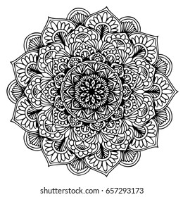 Mandalas for coloring book. Decorative round ornaments. Unusual flower shape. Oriental vector, Anti-stress therapy patterns. Weave design elements. Yoga logos Vector.