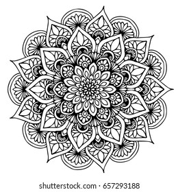 Mandalas for coloring book. Decorative round ornaments. Unusual flower shape. Oriental vector, Anti-stress therapy patterns. Weave design elements. Yoga logos Vector.