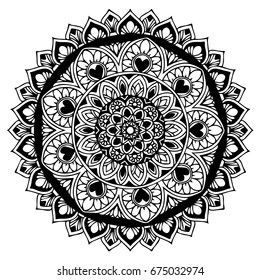 Mandalas for coloring book. Decorative round ornaments. Unusual flower shape. Oriental vector, Anti-stress therapy patterns. Weave design elements. Yoga logos Vector.