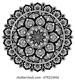 Mandalas for coloring book. Decorative round ornaments. Unusual flower shape. Oriental vector, Anti-stress therapy patterns. Weave design elements. Yoga logos Vector.