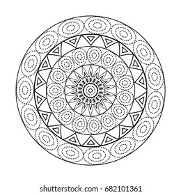 Mandalas for coloring book. Decorative round ornaments. Unusual flower shape. Oriental vector, Anti-stress therapy patterns. Weave design elements. Yoga logos Vector.