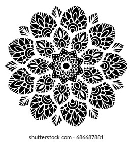 Mandalas for coloring book. Decorative round ornaments. Unusual flower shape. Oriental vector, Anti-stress therapy patterns. Weave design elements. Yoga logos Vector.