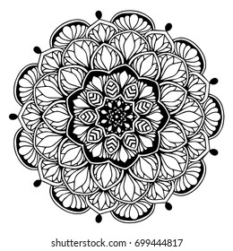 Mandalas for coloring book. Decorative round ornaments. Unusual flower shape. Oriental vector, Anti-stress therapy patterns. Weave design elements. Yoga logos Vector.