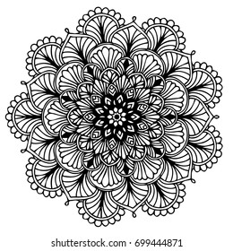 Mandalas for coloring book. Decorative round ornaments. Unusual flower shape. Oriental vector, Anti-stress therapy patterns. Weave design elements. Yoga logos Vector.