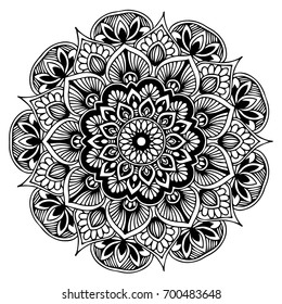 Mandalas for coloring book. Decorative round ornaments. Unusual flower shape. Oriental vector, Anti-stress therapy patterns. Weave design elements. Yoga logos Vector.