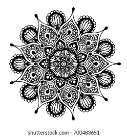 Mandalas for coloring book. Decorative round ornaments. Unusual flower shape. Oriental vector, Anti-stress therapy patterns. Weave design elements. Yoga logos Vector.