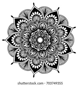 Mandalas for coloring book. Decorative round ornaments. Unusual flower shape. Oriental vector, Anti-stress therapy patterns. Weave design elements. Yoga logos Vector.