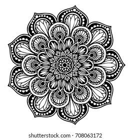 Mandalas for coloring book. Decorative round ornaments. Unusual flower shape. Oriental vector, Anti-stress therapy patterns. Weave design elements. Yoga logos Vector.
