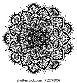 Mandalas Coloring Book Decorative Round Ornaments Stock Vector (Royalty ...