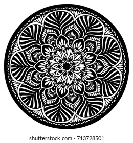 Mandalas for coloring book. Decorative round ornaments. Unusual flower shape. Oriental vector, Anti-stress therapy patterns. Weave design elements. Yoga logos Vector.