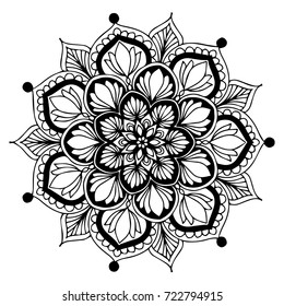 Mandalas for coloring book. Decorative round ornaments. Unusual flower shape. Oriental vector, Anti-stress therapy patterns. Weave design elements. Yoga logos Vector.