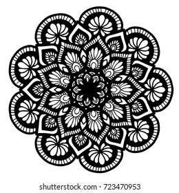 Mandalas for coloring book. Decorative round ornaments. Unusual flower shape. Oriental vector, Anti-stress therapy patterns. Weave design elements. Yoga logos Vector.