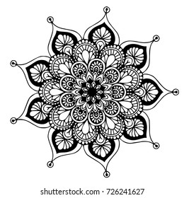 Mandalas for coloring book. Decorative round ornaments. Unusual flower shape. Oriental vector, Anti-stress therapy patterns. Weave design elements. Yoga logos Vector.