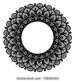 Mandalas for coloring book. Decorative round ornaments. Unusual flower shape. Oriental vector, Anti-stress therapy patterns. Weave design elements. Yoga logos Vector.