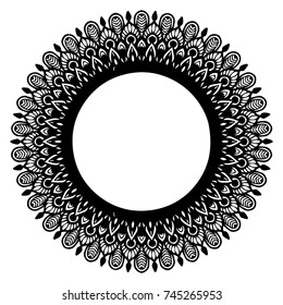 Mandalas for coloring book. Decorative round ornaments. Unusual flower shape. Oriental vector, Anti-stress therapy patterns. Weave design elements. Yoga logos Vector.