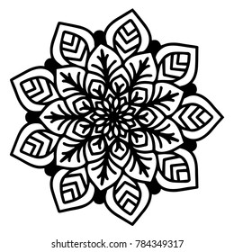 Mandalas for coloring book. Decorative round ornaments. Unusual flower shape. Oriental vector, Anti-stress therapy patterns. Weave design elements. Yoga logos Vector.