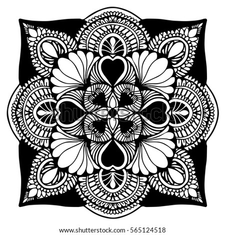 Mandalas for coloring book. Decorative round ornaments. Unusual flower shape. Oriental vector, Anti-stress therapy patterns. Weave design elements. Yoga logos Vector,
