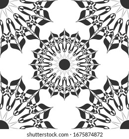 Mandalas for coloring book. Oriental vector, Anti-stress therapy patterns. Weave design elements. Yoga logos Vector.