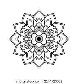 Mandalas for coloring book page. Decorative ornaments, flower shape. Oriental vector, Anti-stress therapy patterns.