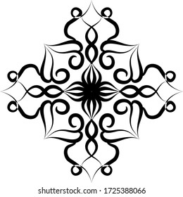 Mandalas for coloring book.Decorative round ornaments.Unusual flower shape.Oriental vector. Creative mandala design.