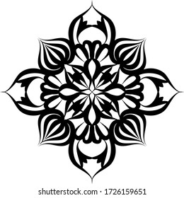 Mandalas for coloring book.Decorative round ornaments.Unusual flower shape.Oriental vector. Creative mandala design.