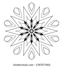 Mandalas Coloring Page Adult Coloring Page Stock Vector (royalty Free 