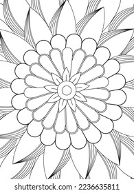 Mandalas Coloring Pages Adult And Kids Vector art.