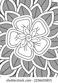 Páginas Mandalas Colorando Arte Vector para Adultos Y Niños.