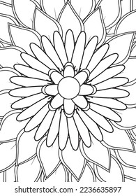 Mandalas Coloring Pages Adult And Kids Vector art.