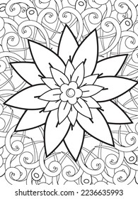 Mandalas Coloring Pages Adult And Kids Vector art.