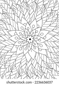 Mandalas Coloring Pages Adult And Kids Vector art.