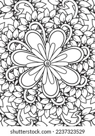 Mandalas Coloring Pages Adult And Kids Vector art.