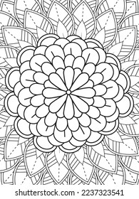 Mandalas Coloring Pages Adult And Kids Vector art.