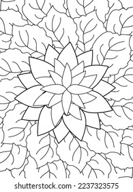 Mandalas Coloring Pages Adult And Kids Vector art.