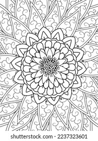 Mandalas Coloring Pages Adult And Kids Vector art.