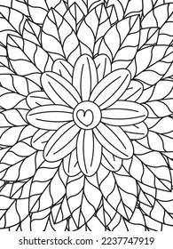 Mandalas Coloring Pages Adult And Kids Vector art.