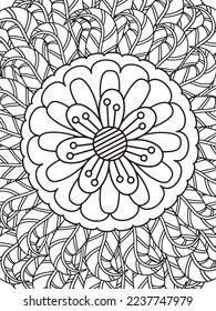 Mandalas Coloring Pages Adult And Kids Vector art.