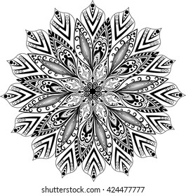 Mandalas for coloring, vector, art, design,  pattern, tattoo, set, flower, print, isolated , black templates.