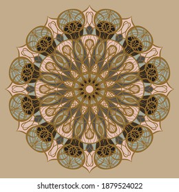 Mandalas. Decorative round ornaments. Unusual flower shape. Oriental vector, anti-stress therapy models. Weave design elements. Yoga logos Vector.