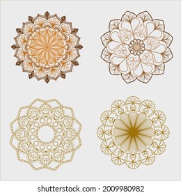 Mandalas doodle vector illustration design