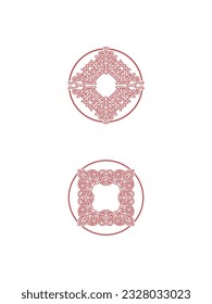 mandalas elements craft vector template