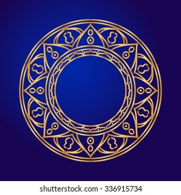 Mandalas. Ethnic decorative elements in a circle. Suitable for a variety of designs. Festive om sign, yoga, medallion, mantras, prints, fabrics