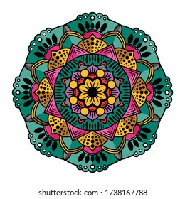 
Mandalas Blume. Antike Dekorationselemente. Orientalisches Muster, Vektorgrafik. Islam, arabisch, indisch, türkisch, pakistanisch, chinesisch, ottomanisches Motiv, Mandala Vektor, schönes Mandala.
