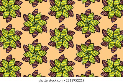 Mandalas flowers pattern art design for modified your new art work design print, sticker, embroidery ethnic ikat and other.