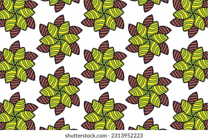 Mandalas flowers pattern art design for modified your new art work design print, sticker, embroidery ethnic ikat and other.